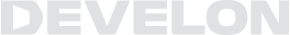 Develon logo gris